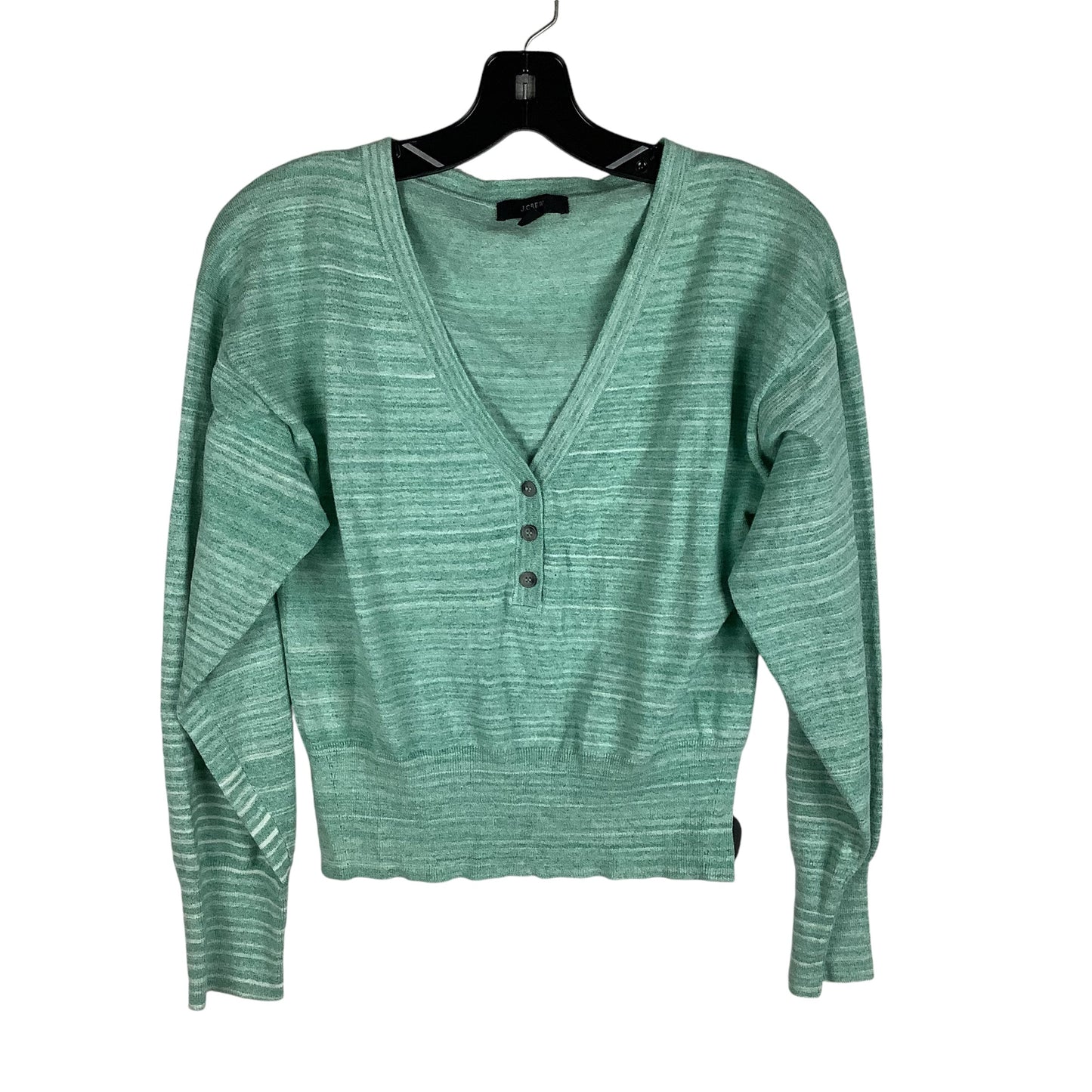 Top Long Sleeve By J. Crew In Green, Size: Xs