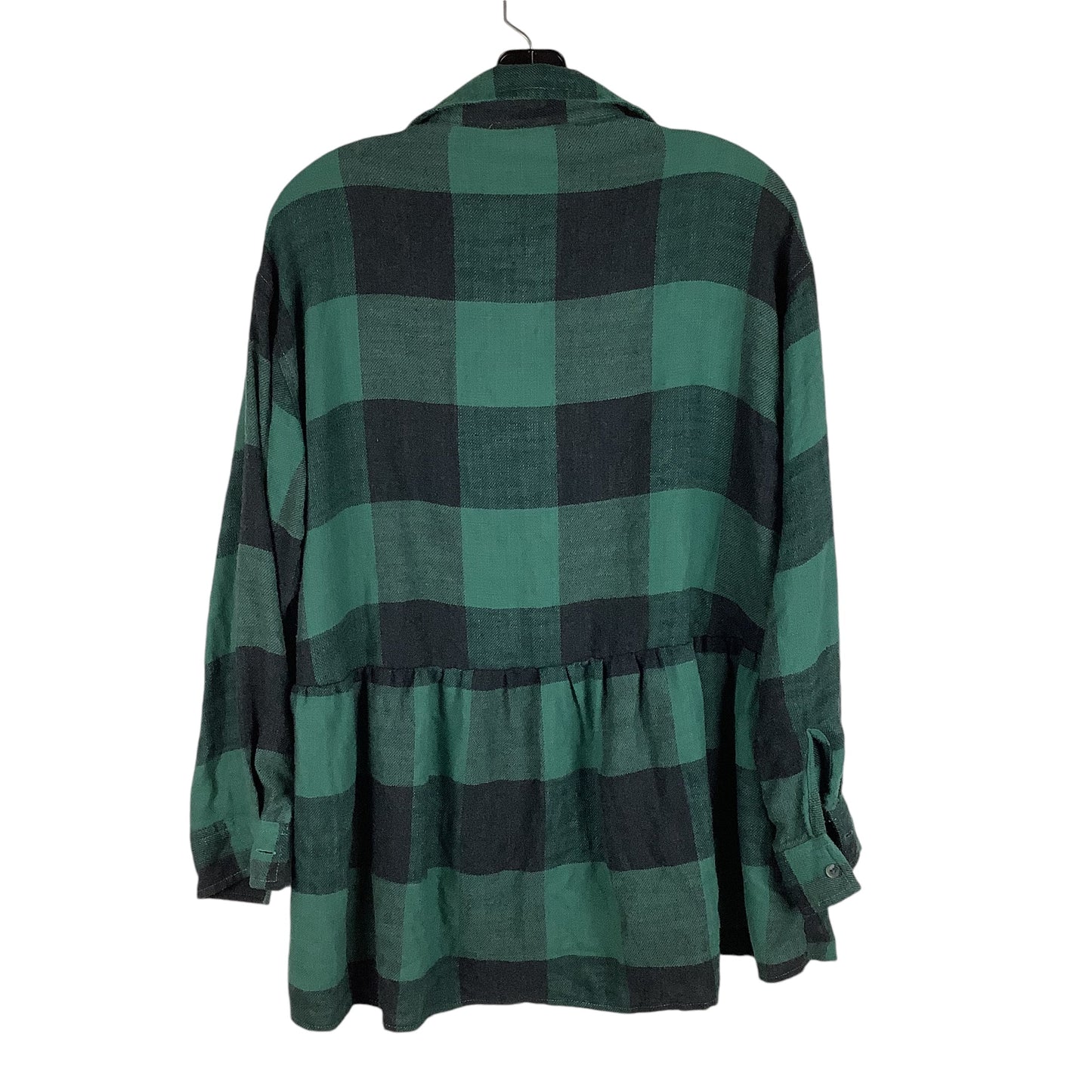 Top Long Sleeve By American Eagle In Green, Size: M