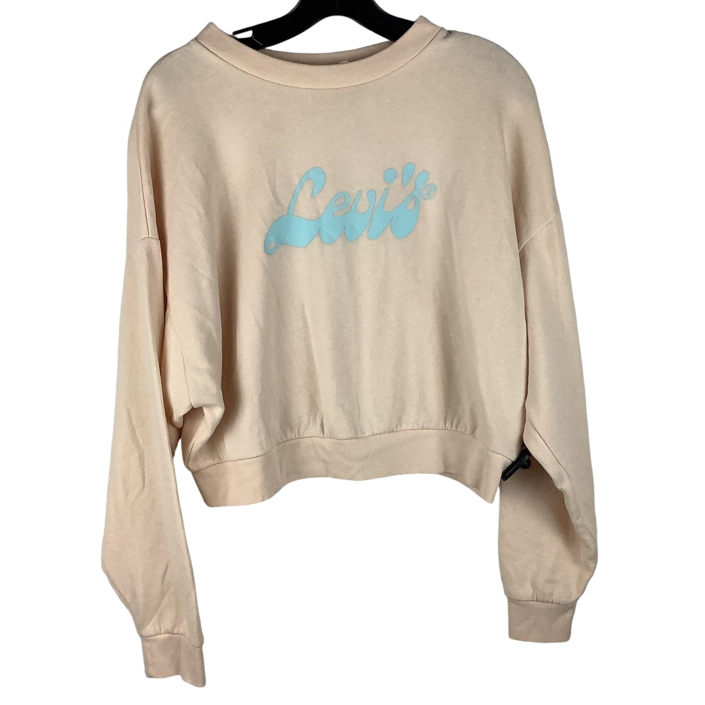 Sweatshirt Crewneck By Levis In Cream, Size: L