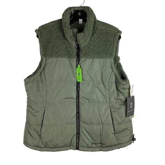 Vest Puffer & Quilted By Free Country In Green, Size: Xl