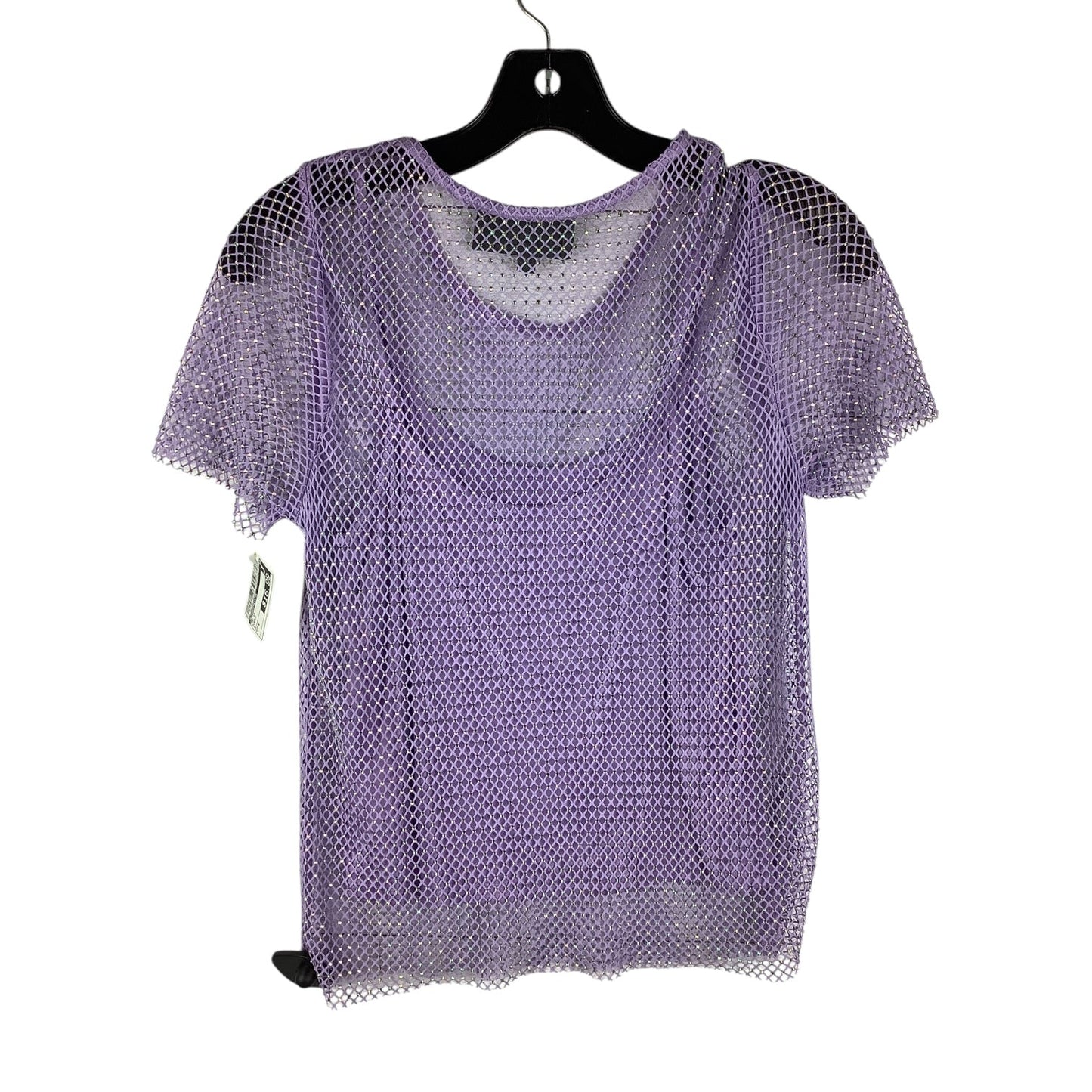 Top Short Sleeve By Anthropologie In Purple, Size: S