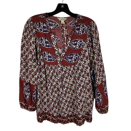 Top Long Sleeve By Lucky Brand In Brown, Size: L