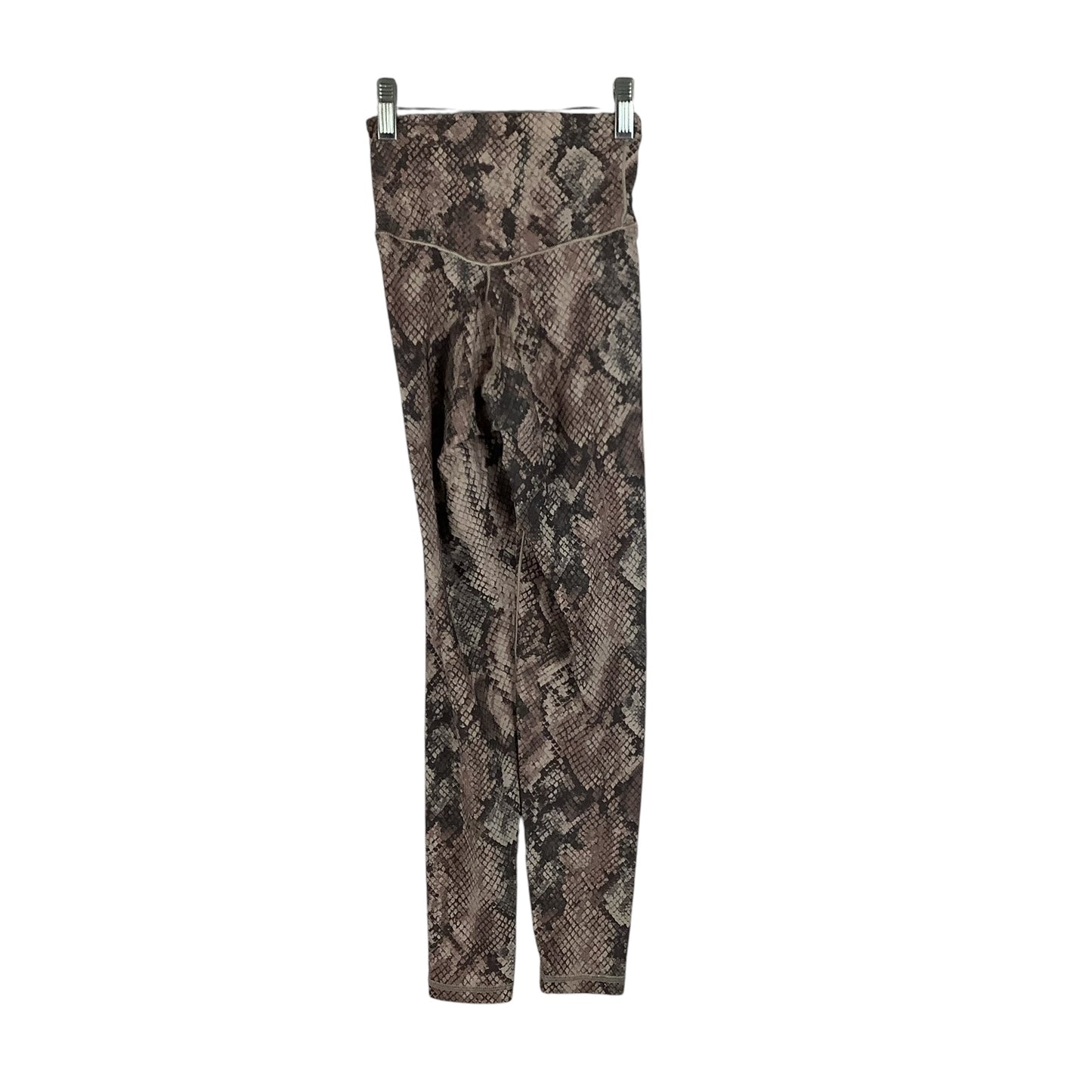 Athletic Leggings By Aerie In Snakeskin Print, Size: Xs