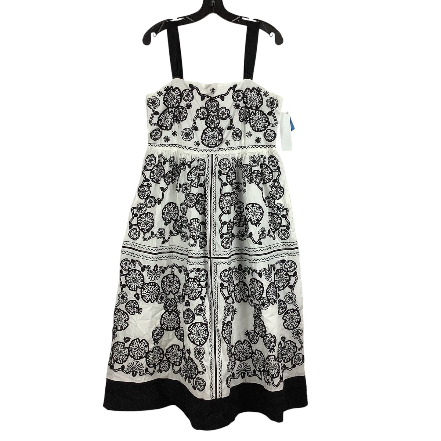 Dress Designer By Johnny Was In Black & White, Size: M