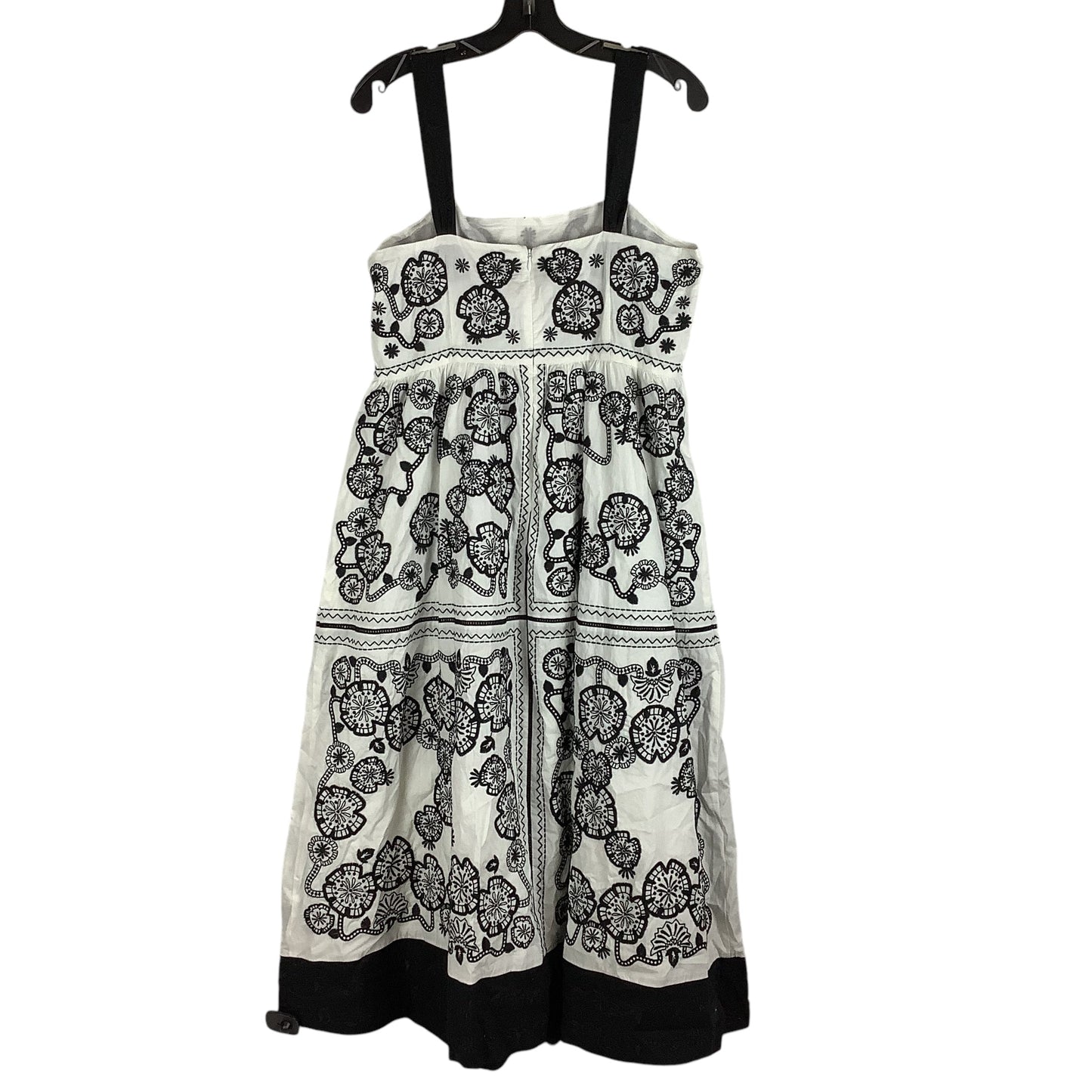 Dress Designer By Johnny Was In Black & White, Size: M