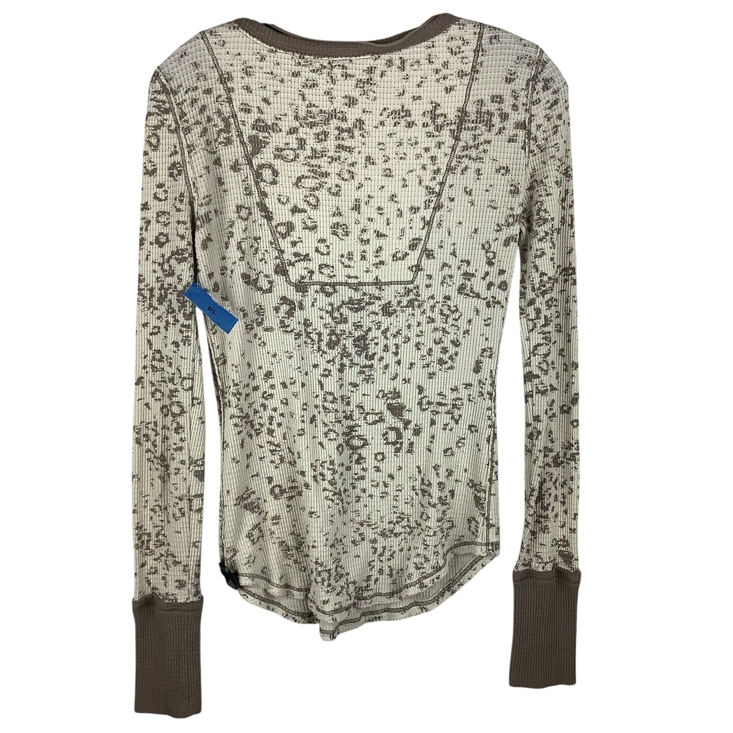 Top Long Sleeve By Free People In Brown, Size: L