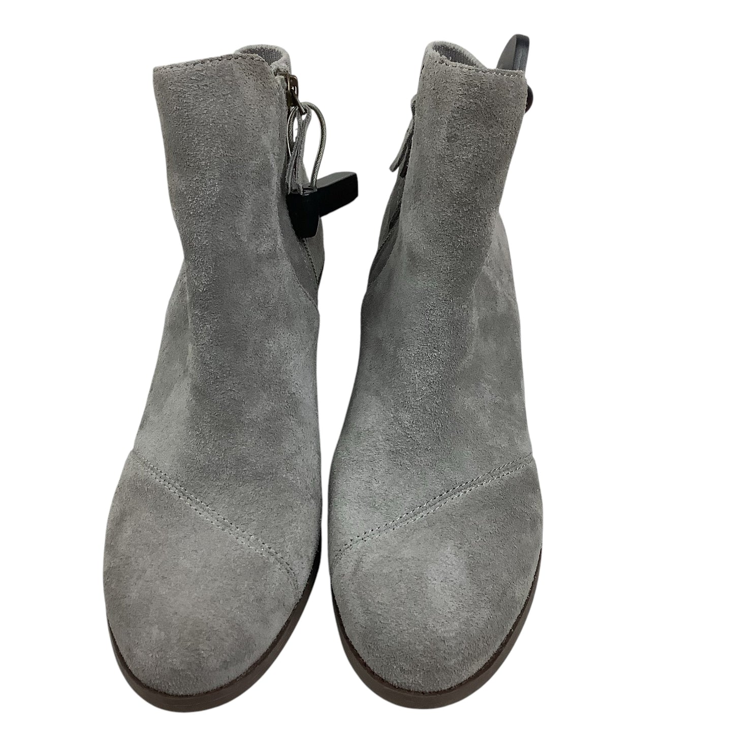 Boots Ankle Heels By Toms In Grey, Size: 8.5