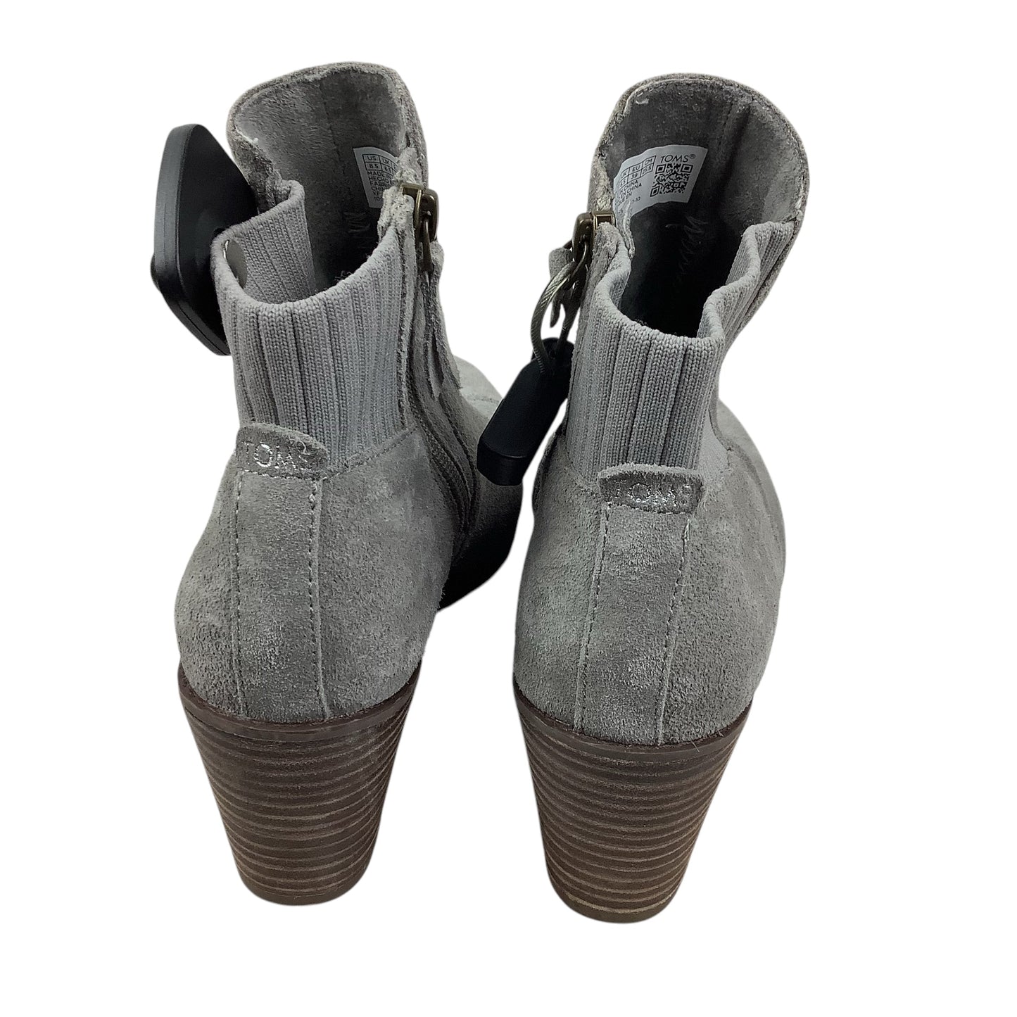 Boots Ankle Heels By Toms In Grey, Size: 8.5