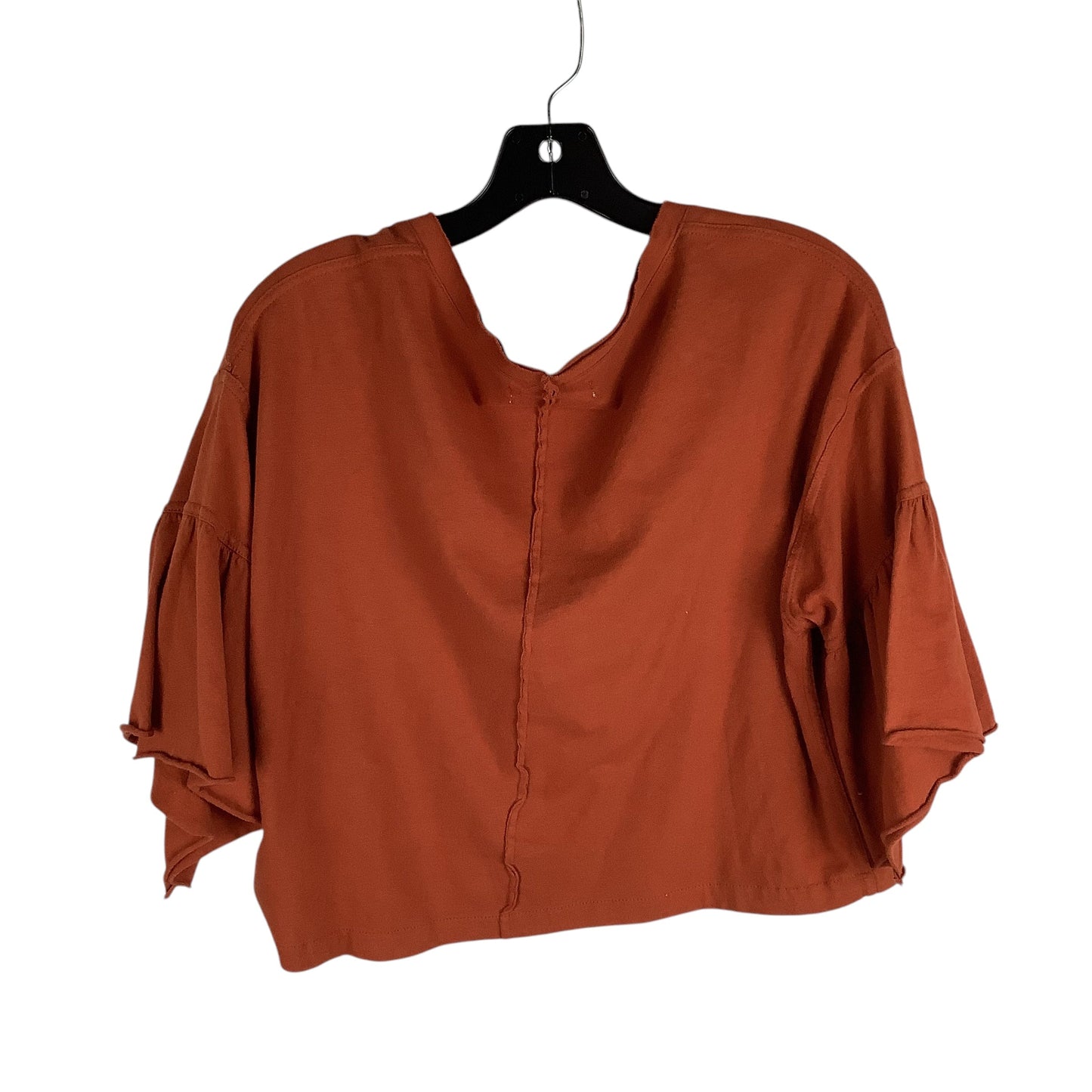 Top Short Sleeve By Urban Outfitters In Orange, Size: S