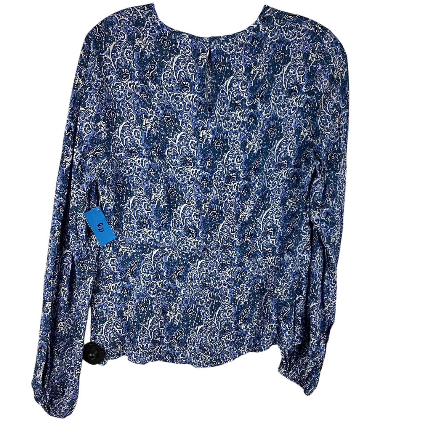 Top Long Sleeve By Boden In Blue, Size: 8