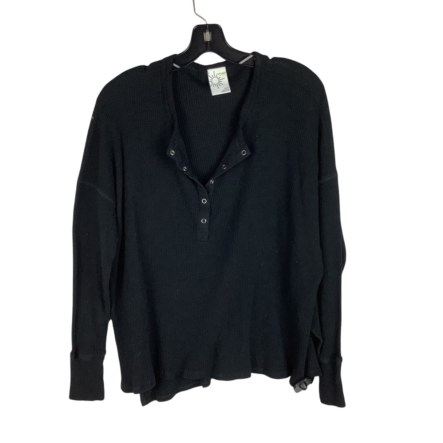 Top Long Sleeve By Aerie In Black, Size: M