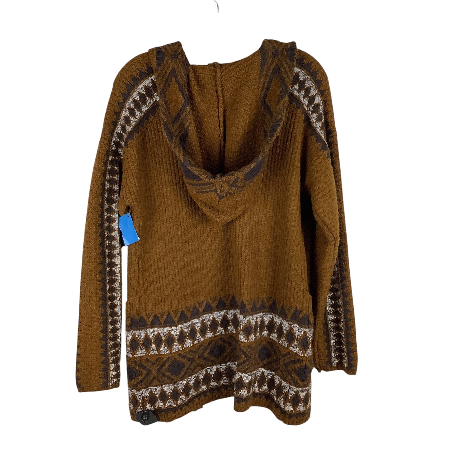 Sweater Cardigan By Lucky Brand In Brown, Size: M