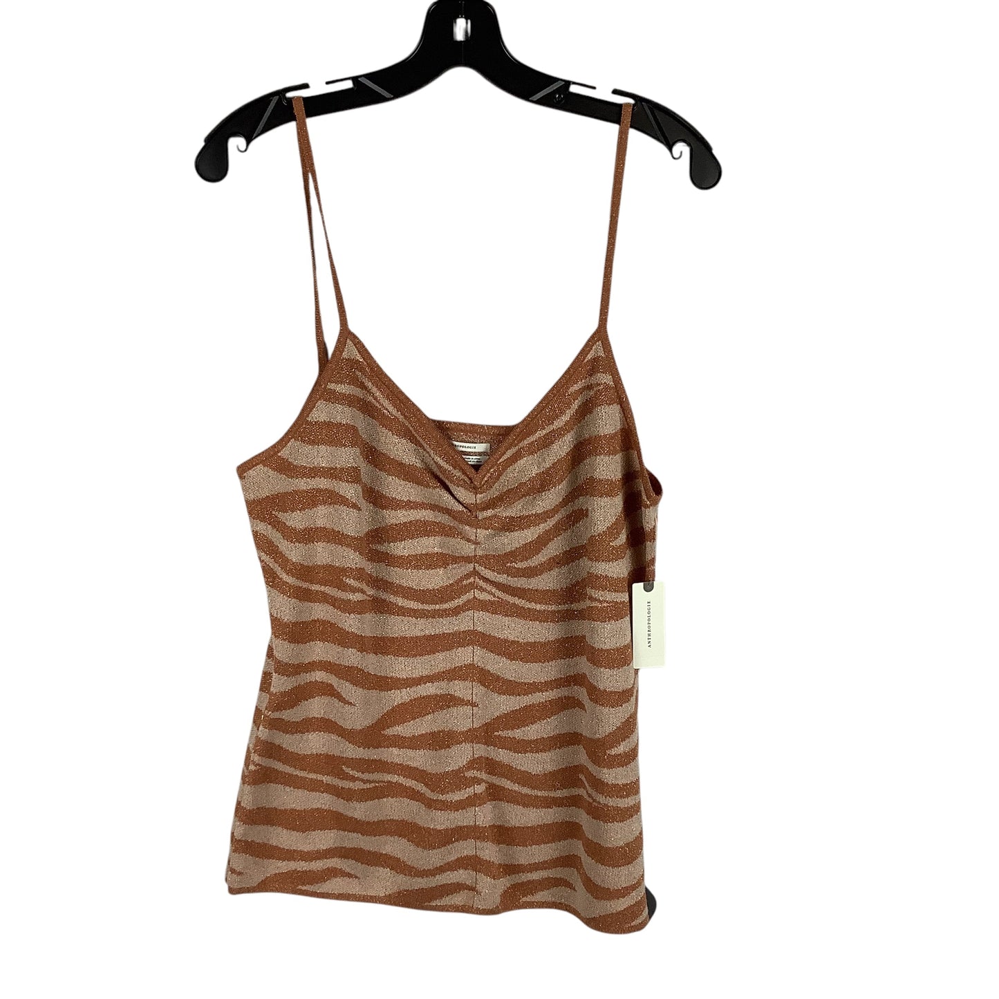 Top Sleeveless By Anthropologie In Animal Print, Size: L