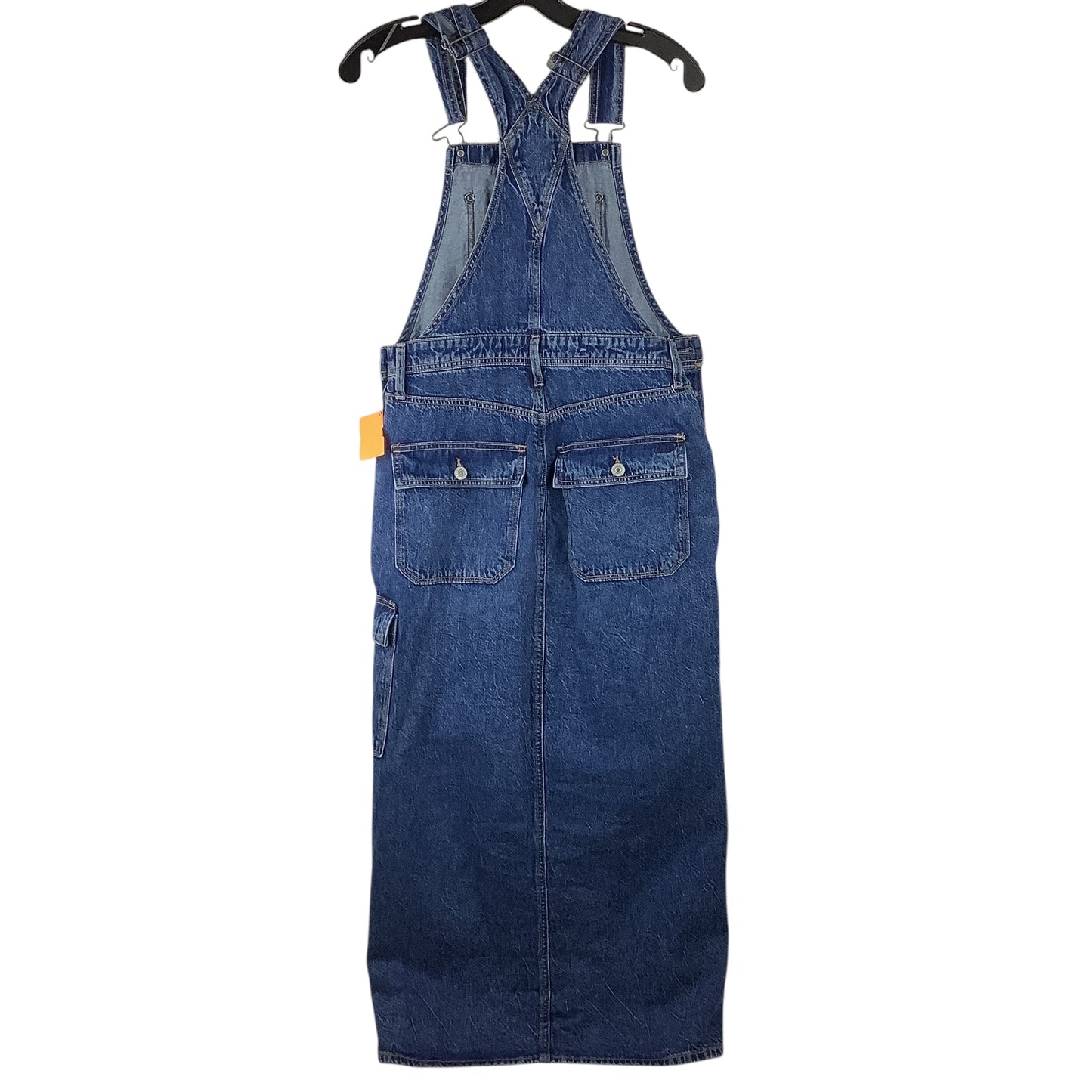 Overall Dress By American Eagle In Blue Denim, Size: S