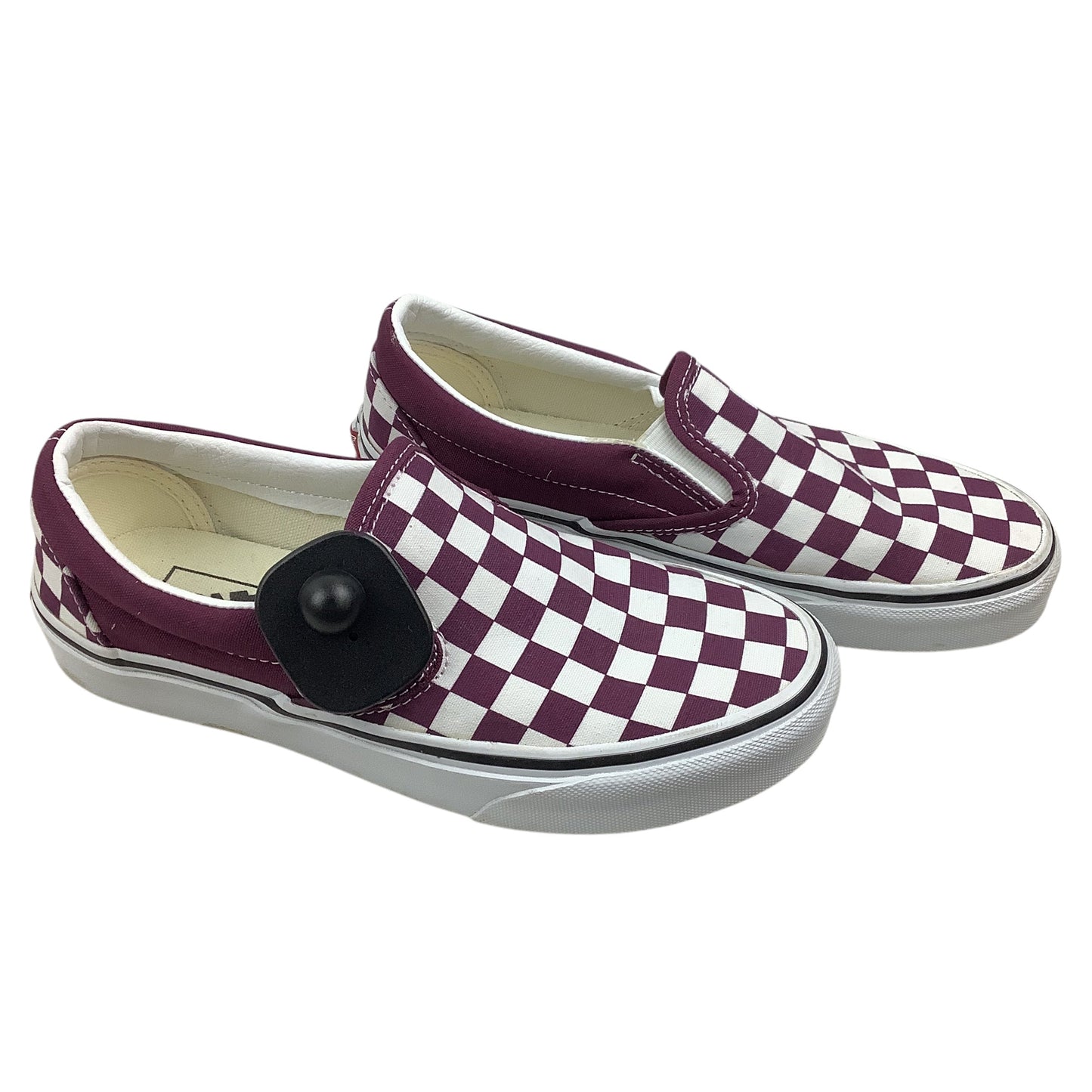 Shoes Flats By Vans In Checkered Pattern, Size: 6