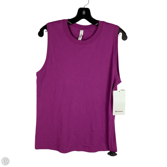 Athletic Tank Top By Lululemon In Purple, Size: 6