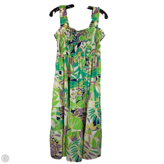 Dress Party Long By Umgee In Floral Print, Size: L