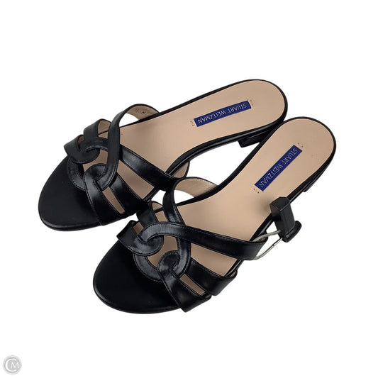 Sandals Designer By Stuart Weitzman In Black, Size: 7.5