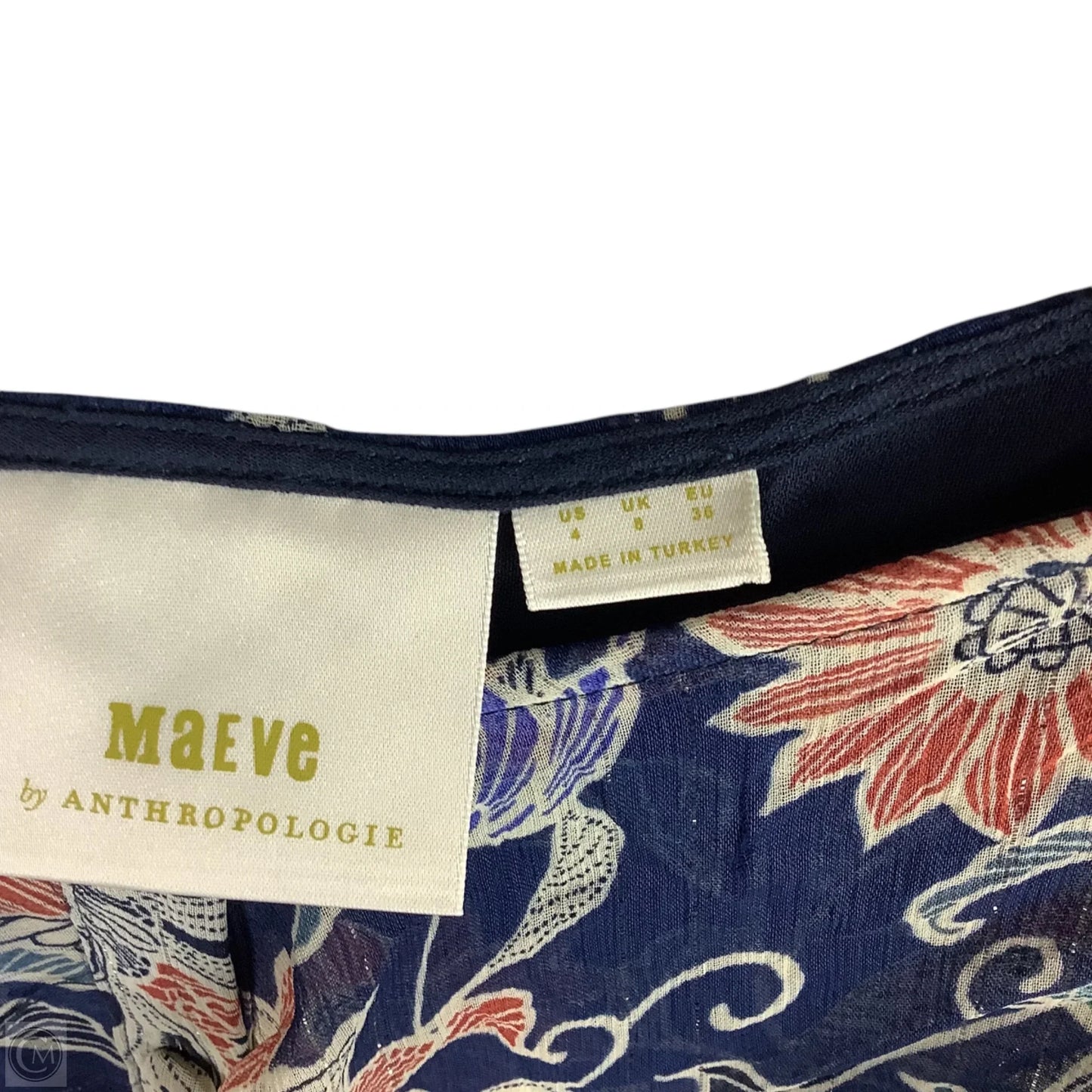 Top Short Sleeve By Maeve In Navy, Size: S (4)