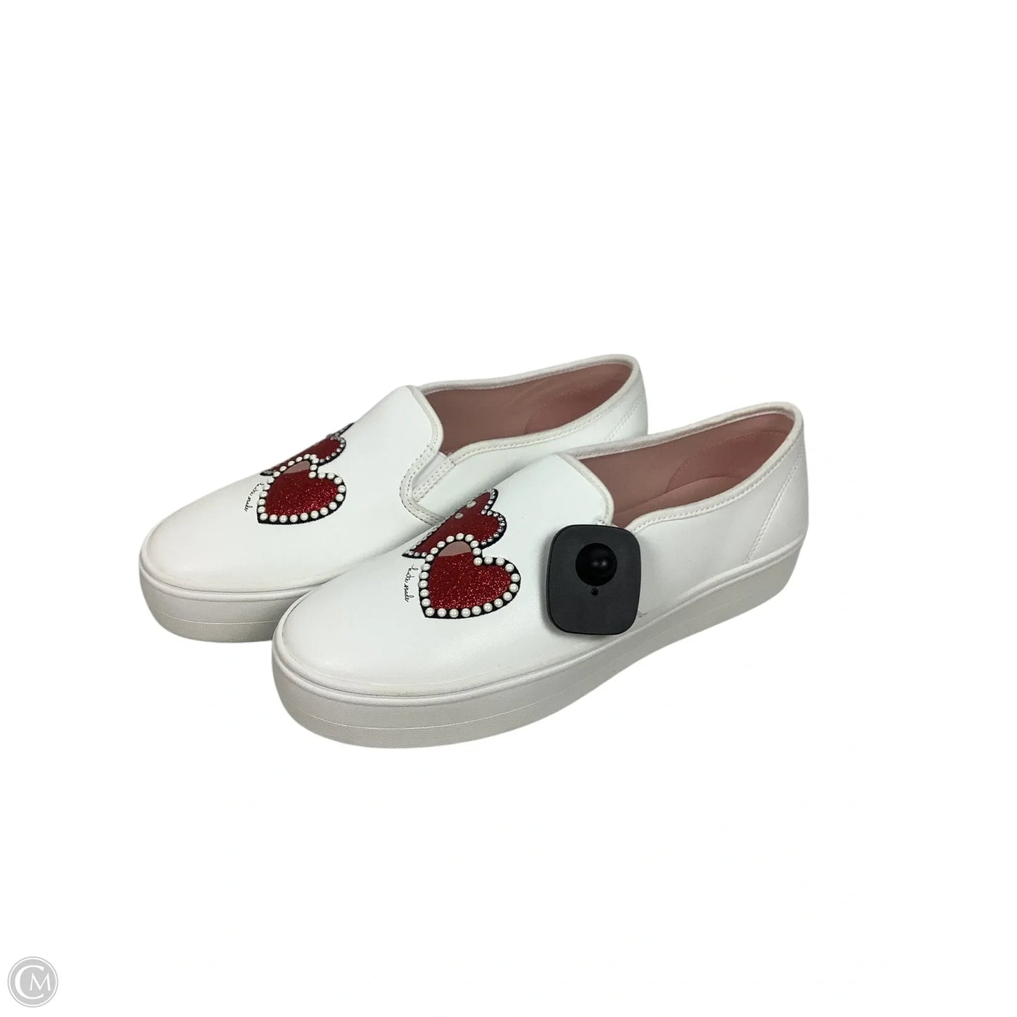 Shoes Designer By Kate Spade In Red & White, Size: 8