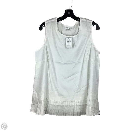 Top Sleeveless By J. Jill In White, Size: 1x