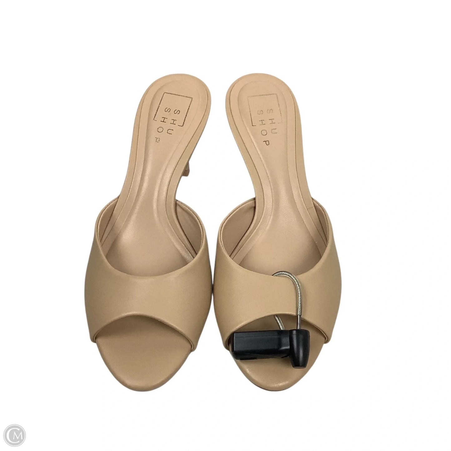 Sandals Heels Kitten By Shu Shop In Tan, Size: 6