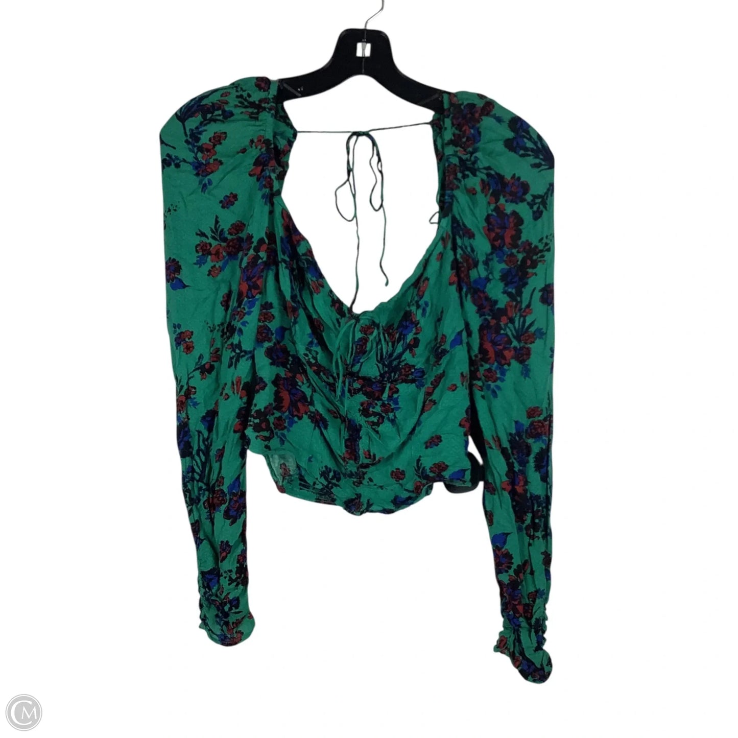 Top Long Sleeve By Free People In Green, Size: M