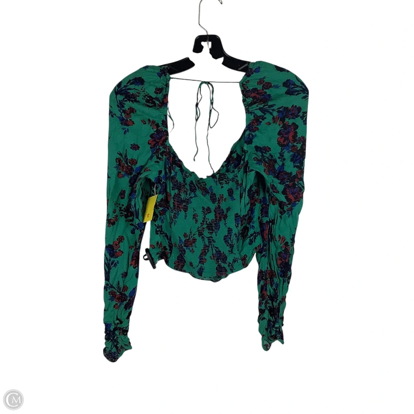 Top Long Sleeve By Free People In Green, Size: M