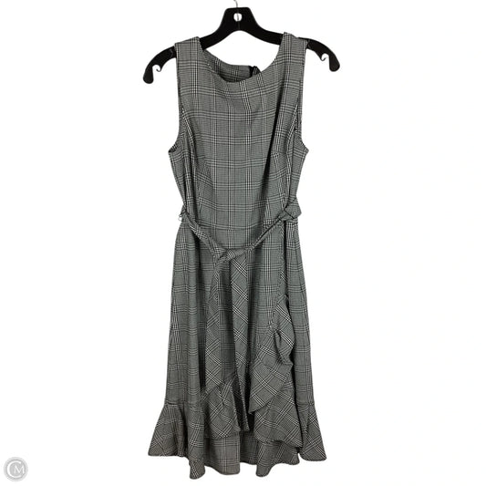 Dress Work By Calvin Klein In Black & White, Size: 8