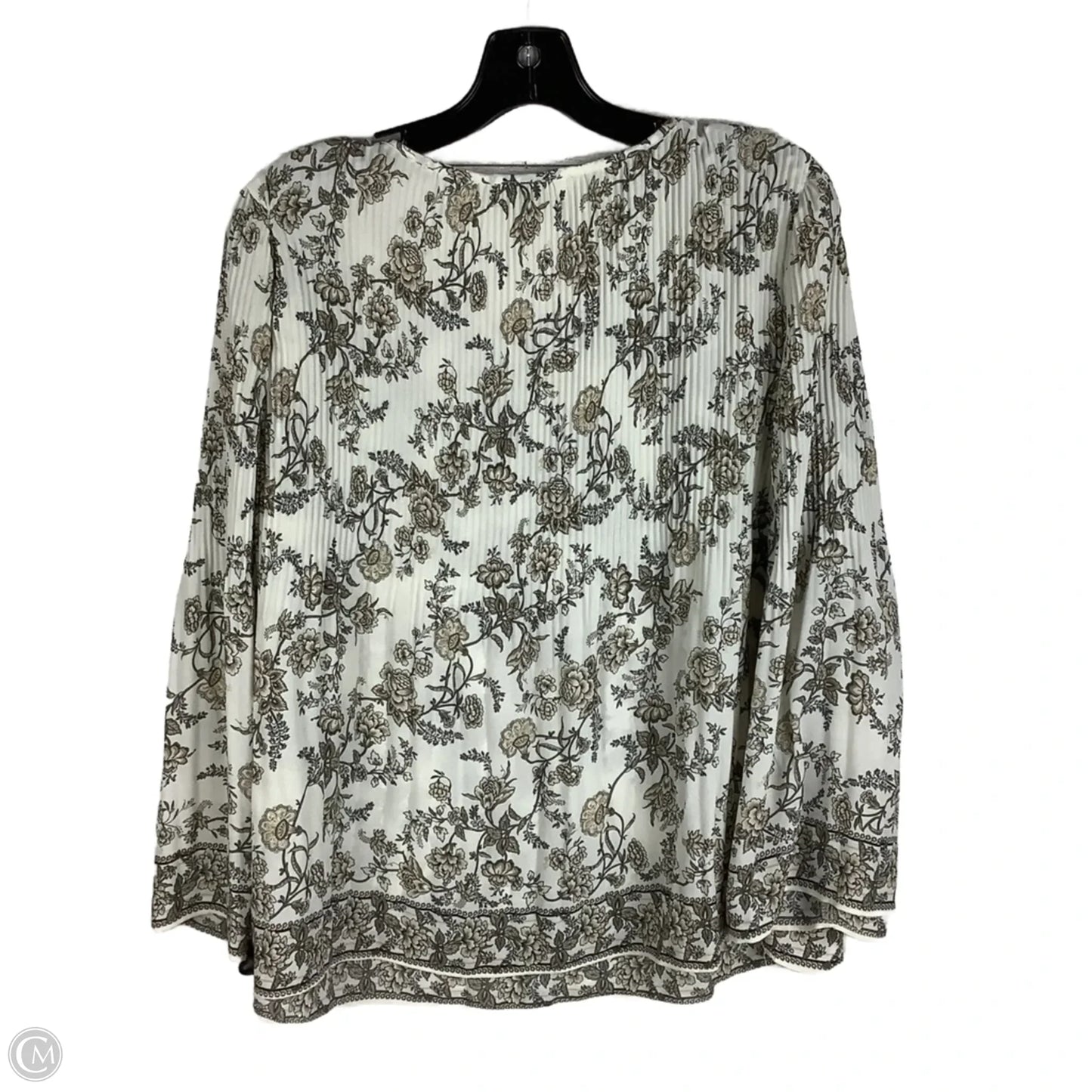 Top Long Sleeve By Max Studio In Floral Print, Size: L