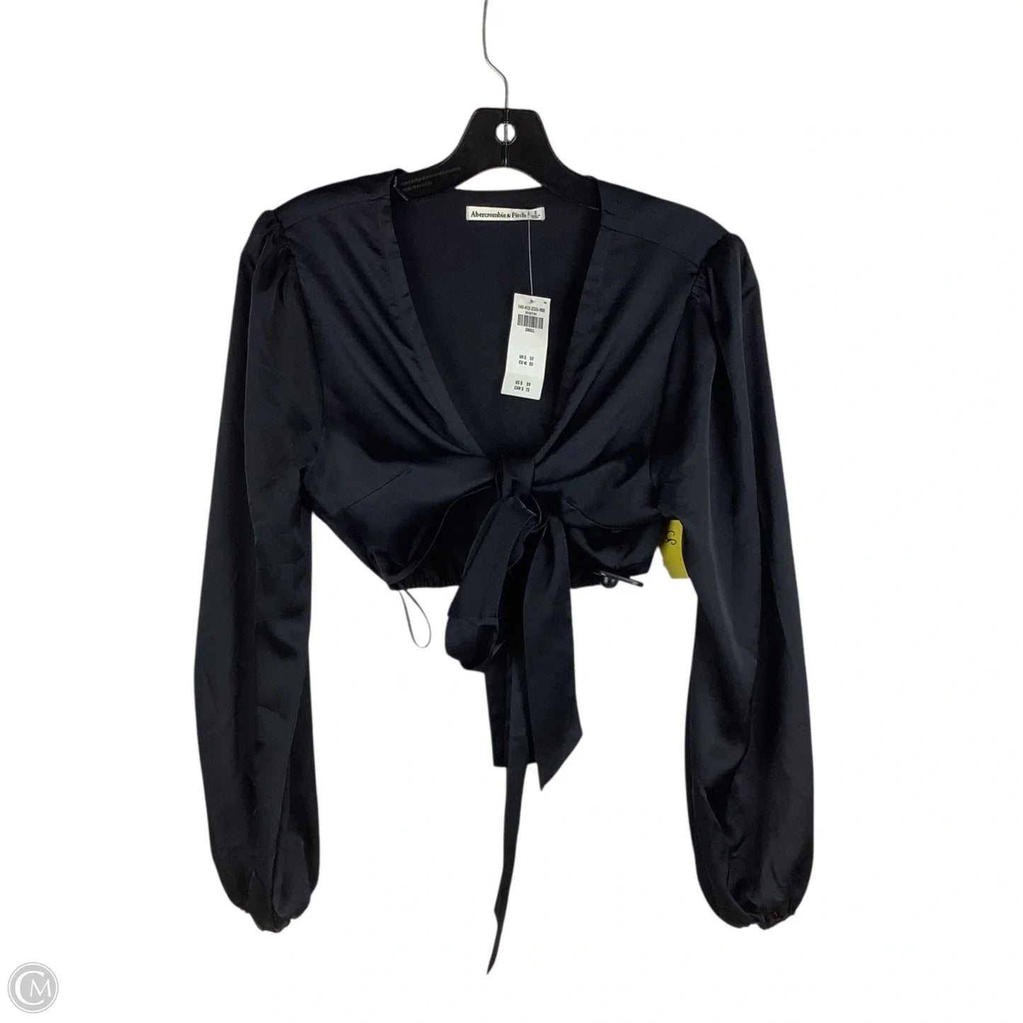 Top Long Sleeve By Abercrombie And Fitch In Black, Size: S