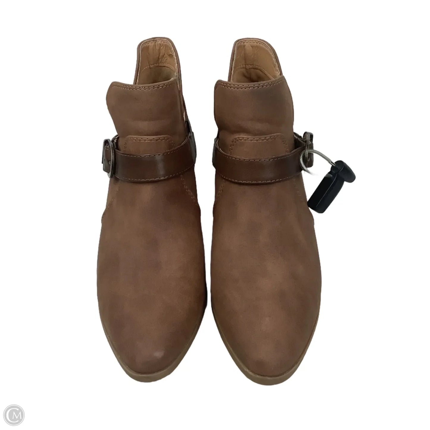 Boots Ankle Heels By Wonderly In Brown, Size: 7