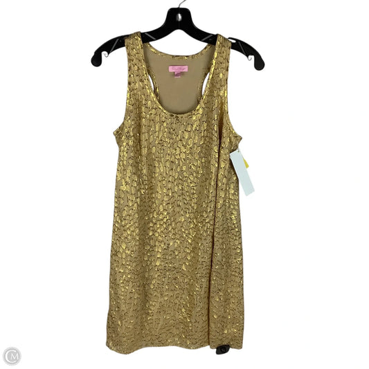 Dress Designer By Lilly Pulitzer In Gold, Size: S