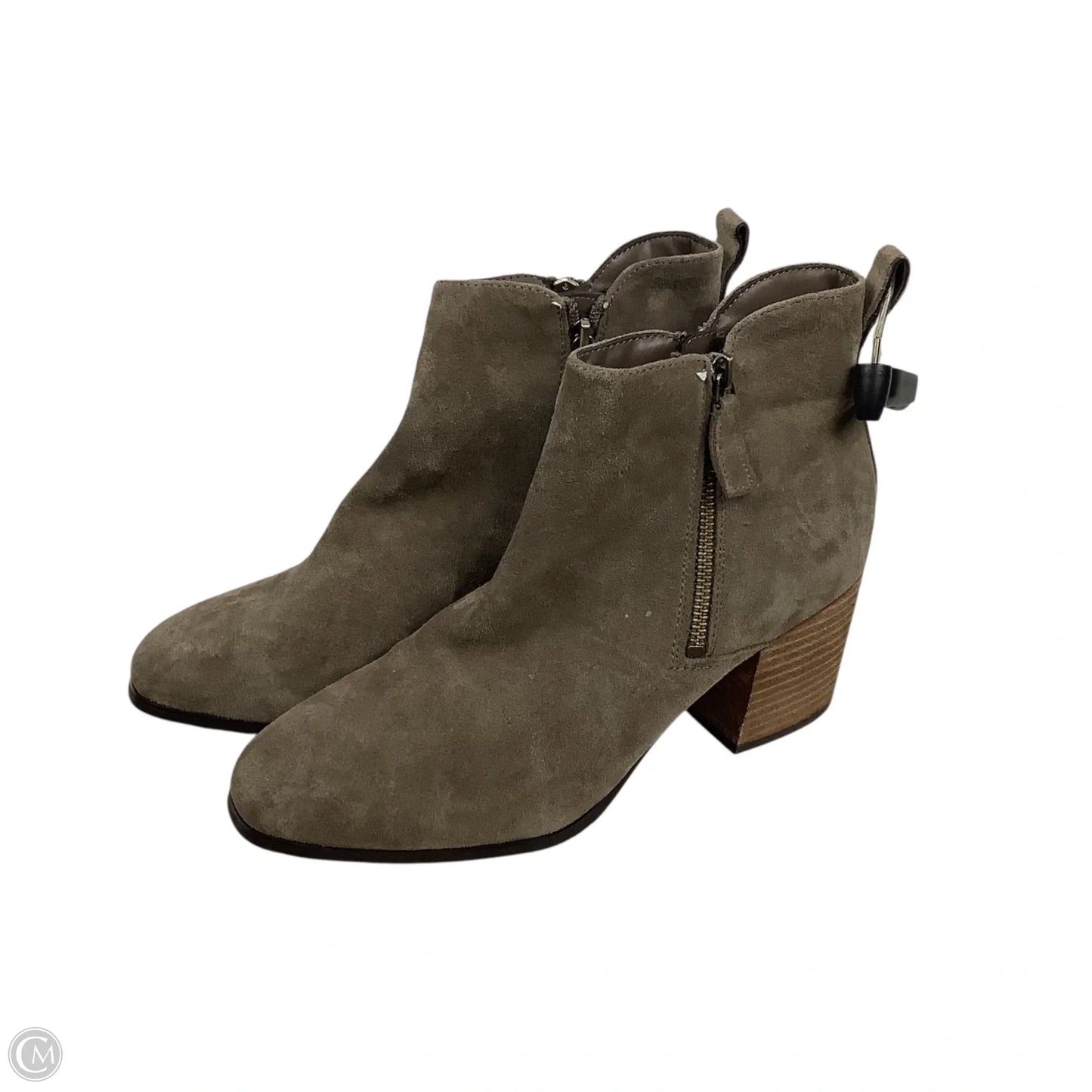 Boots Ankle Heels By Blondo In Taupe, Size: 10