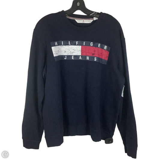 Sweatshirt Crewneck By Tommy Hilfiger In Navy, Size: Xl