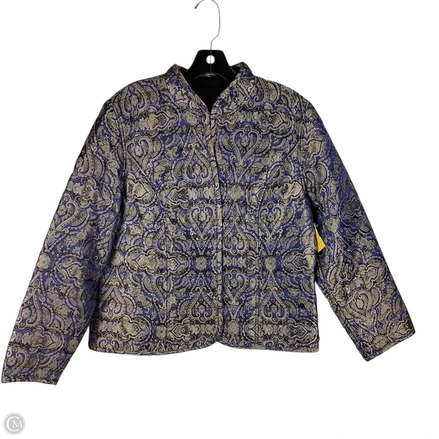 Jacket Puffer & Quilted By Cmc In Paisley Print, Size: Est. L