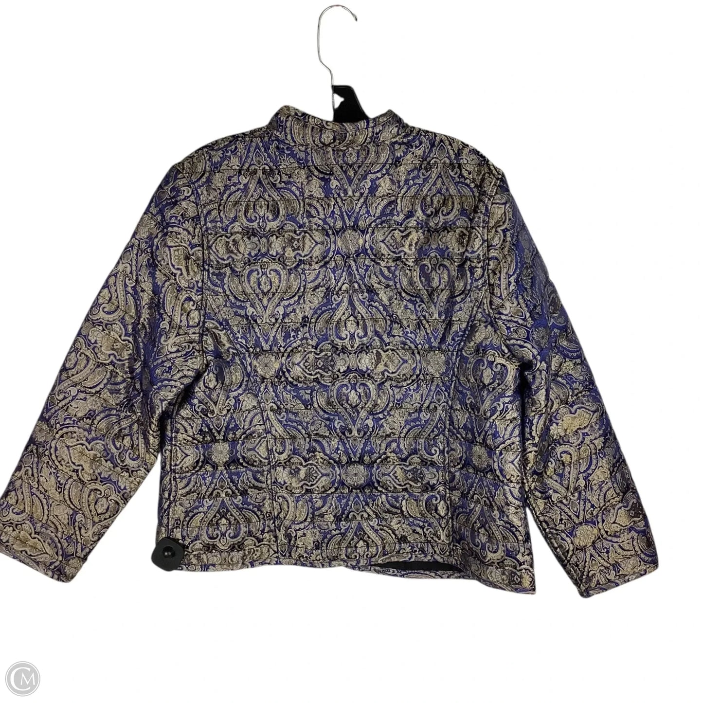Jacket Puffer & Quilted By Cmc In Paisley Print, Size: Est. L