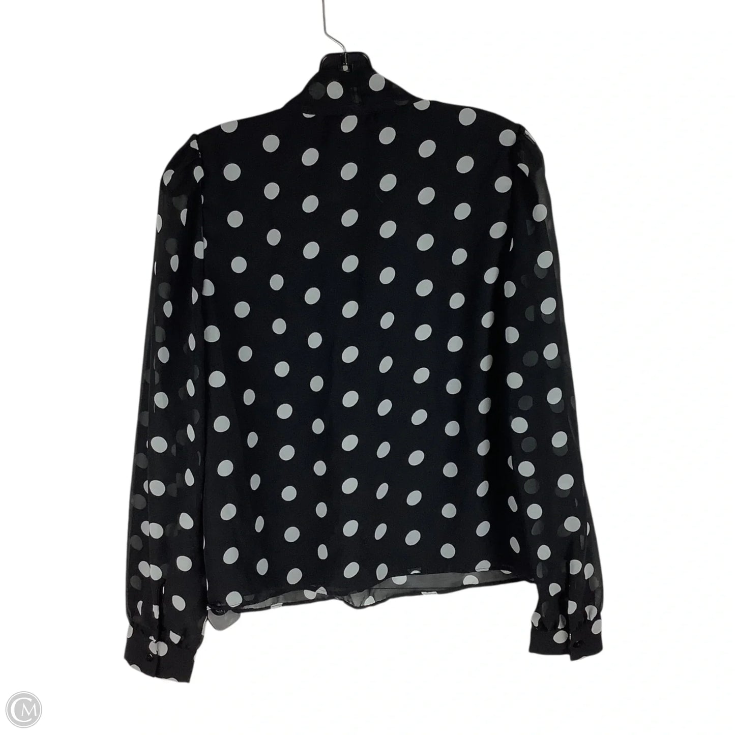 Top Long Sleeve By Walter Baker In Polkadot Pattern, Size: M
