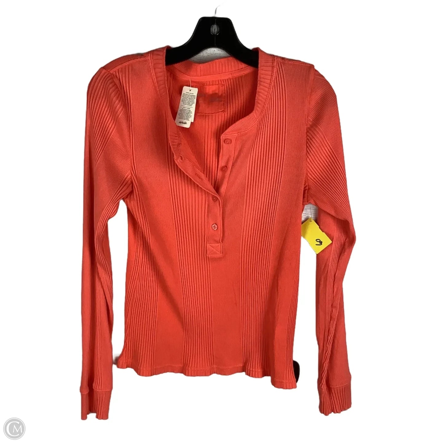 Top Long Sleeve By Aerie In Orange, Size: L