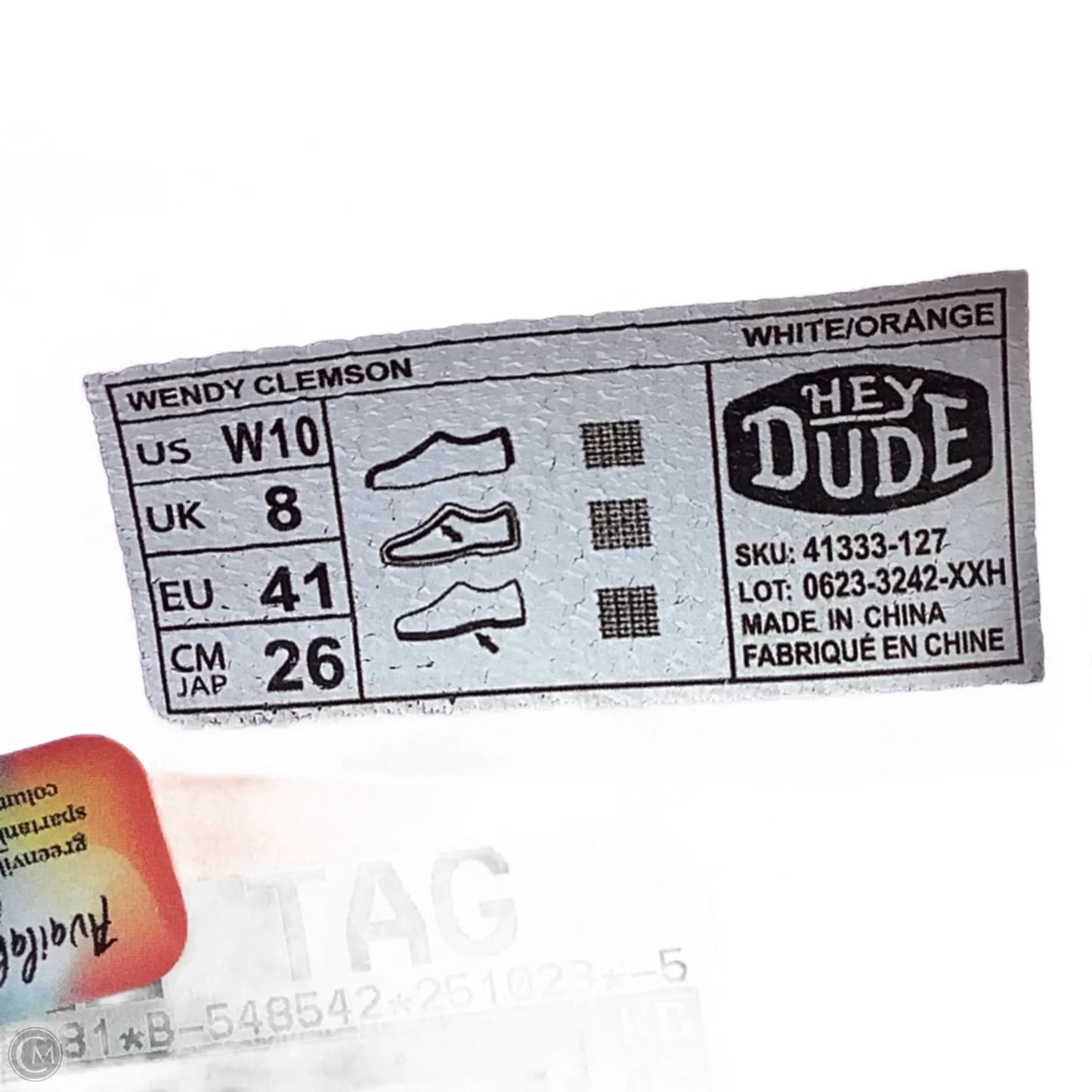 Shoes Flats By Hey Dude In Orange, Size: 10