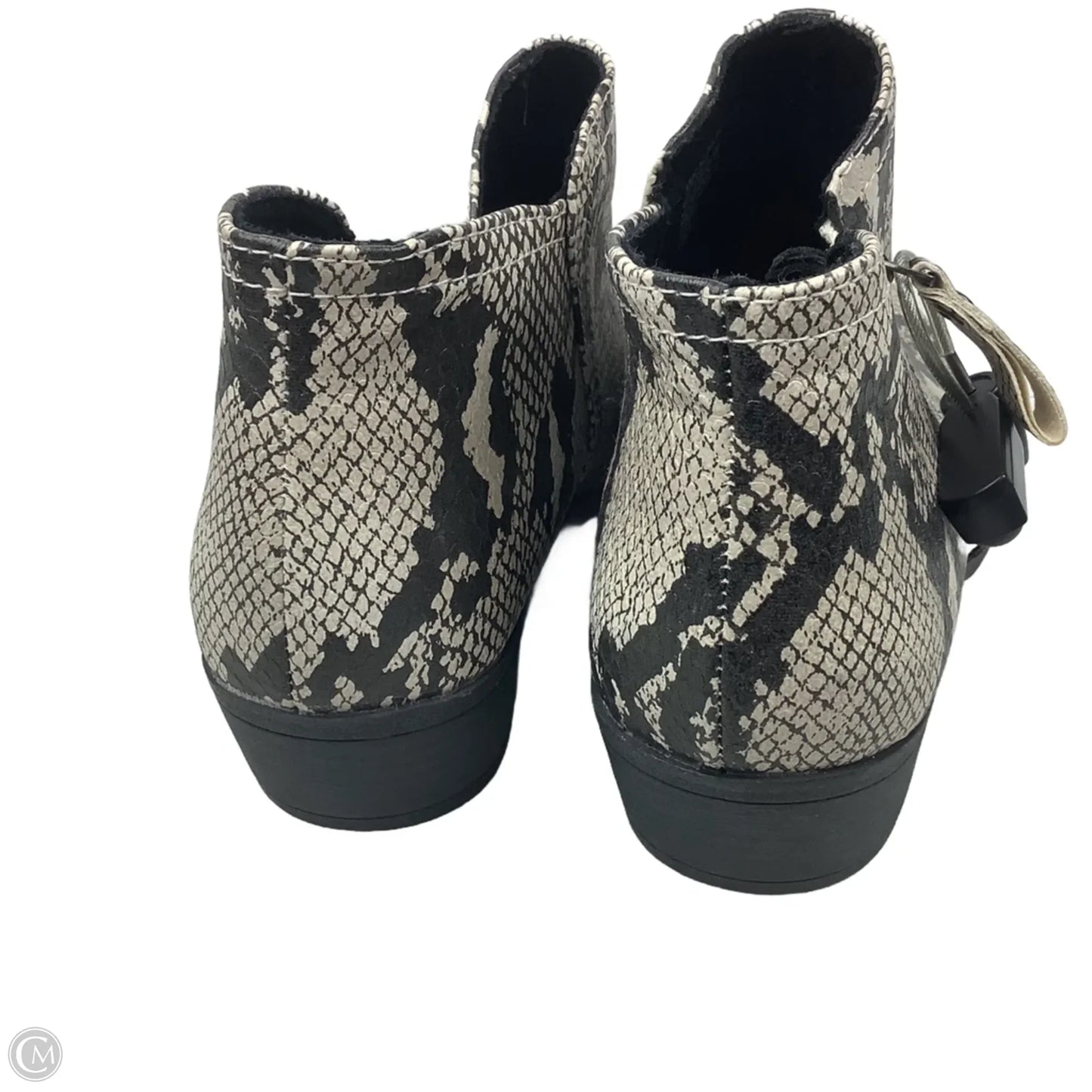 Boots Ankle Heels By Arizona In Snakeskin Print, Size: 9.5