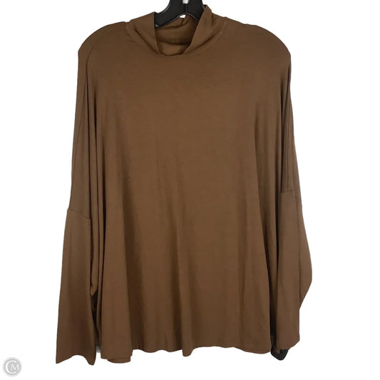 Top Long Sleeve By J. Jill In Brown, Size: Xl