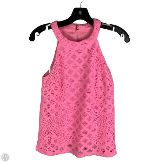 Top Sleeveless Designer By Lilly Pulitzer In Pink, Size: Xs
