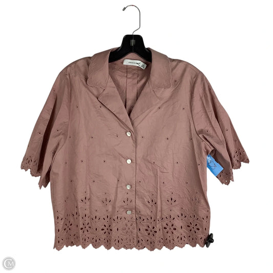 Top Short Sleeve Designer By Coach In Purple, Size: 2