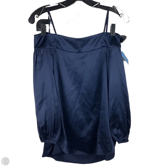 Top Long Sleeve By Tibi In Navy, Size: Xs