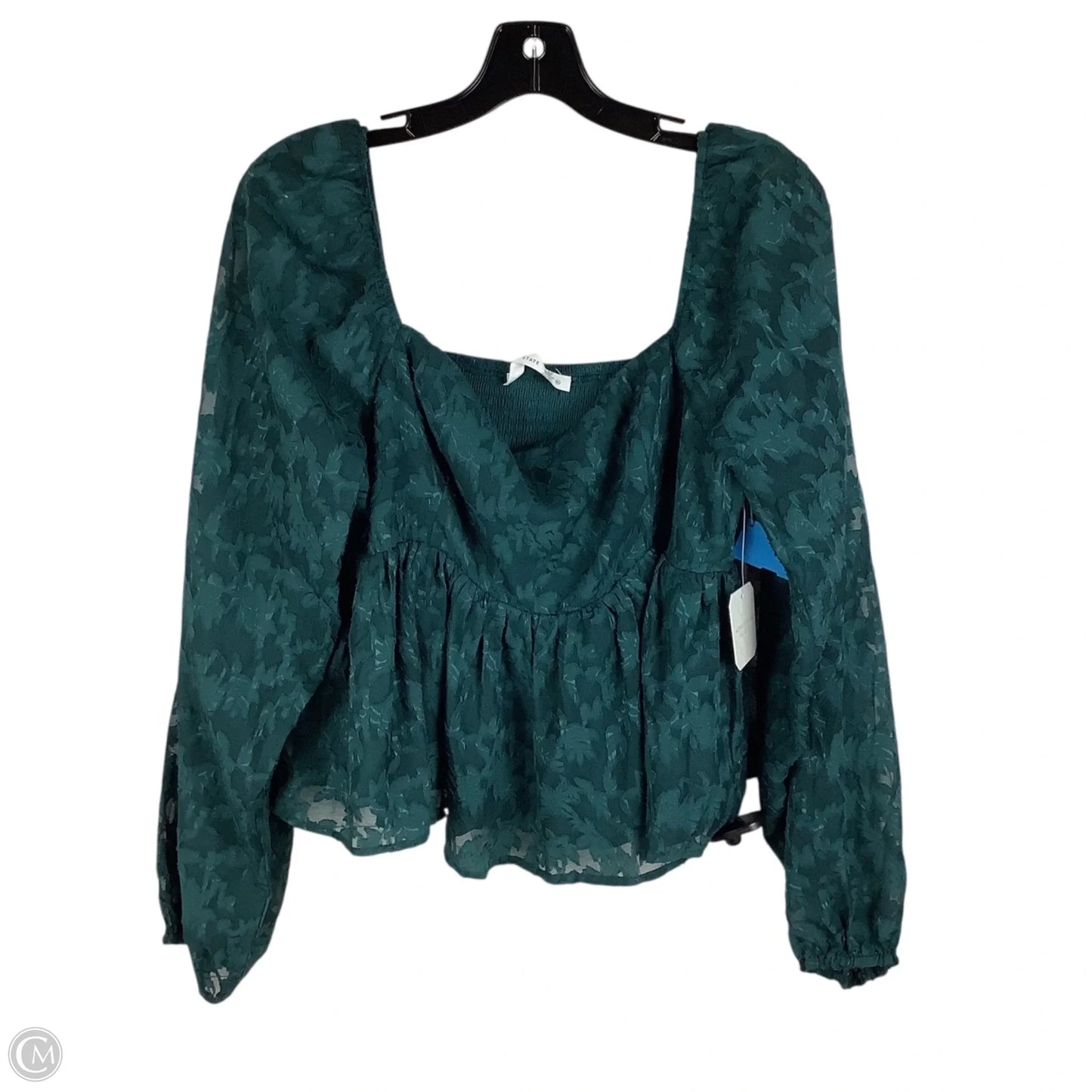 Top Long Sleeve By Altard State In Teal, Size: Xl
