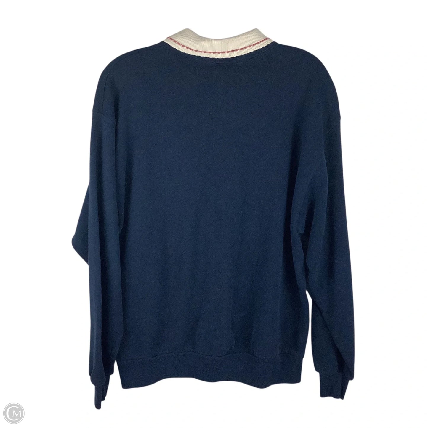 Sweatshirt Collar By Clothes Mentor In Navy, Size: L