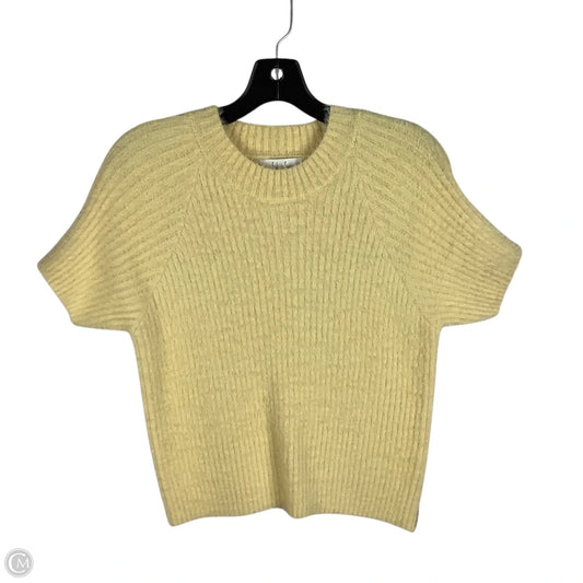 Sweater Short Sleeve By Sadie & Sage In Yellow, Size: L