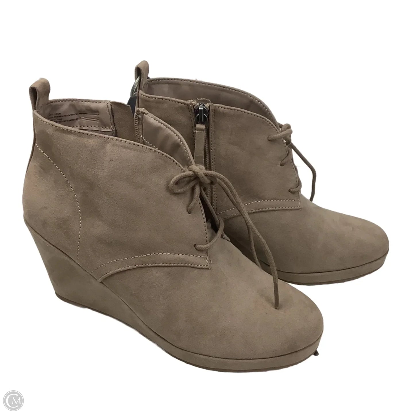 Boots Ankle Heels By Dolce Vita In Taupe, Size: 9