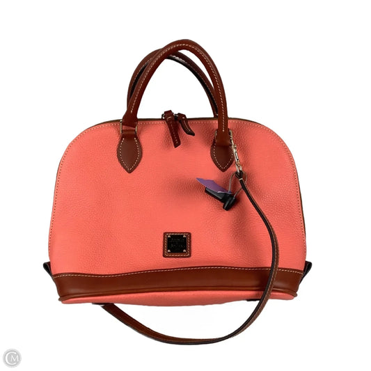 Handbag Leather By Dooney And Bourke, Size: Medium